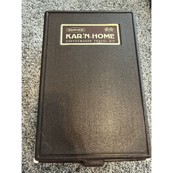 Vintage Empire Kar-n-Home 16pc Travel Kit Coffee Maker‎ Model #1670-25; - Picture 7 of 9